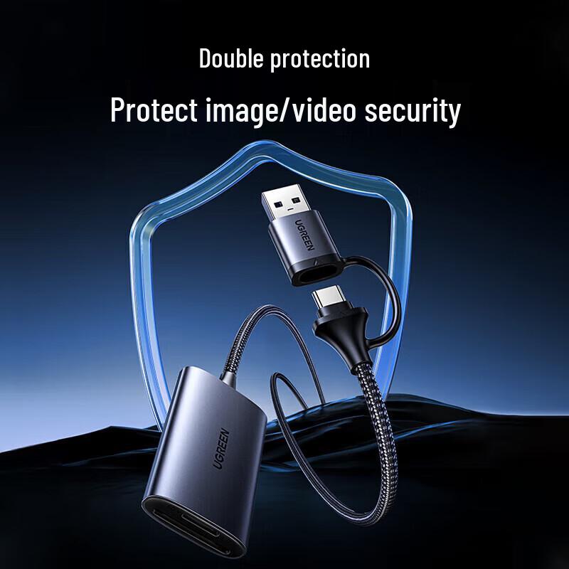 UGREEN USB-A & Type-C SD/TF 4.0 High-Speed Card Reader