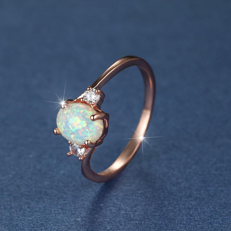 Cushion Cut Square Rainbow White Fire Opal Rings For Women Gold Horse Eye Zircon Charm Leaf Wedding Bands Party Jewelry CZ