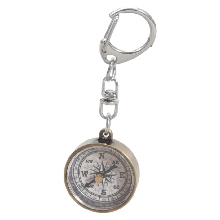 

Compass with Keychain, Mini Pocket Compass Orientation Compass Travel Accessory 1