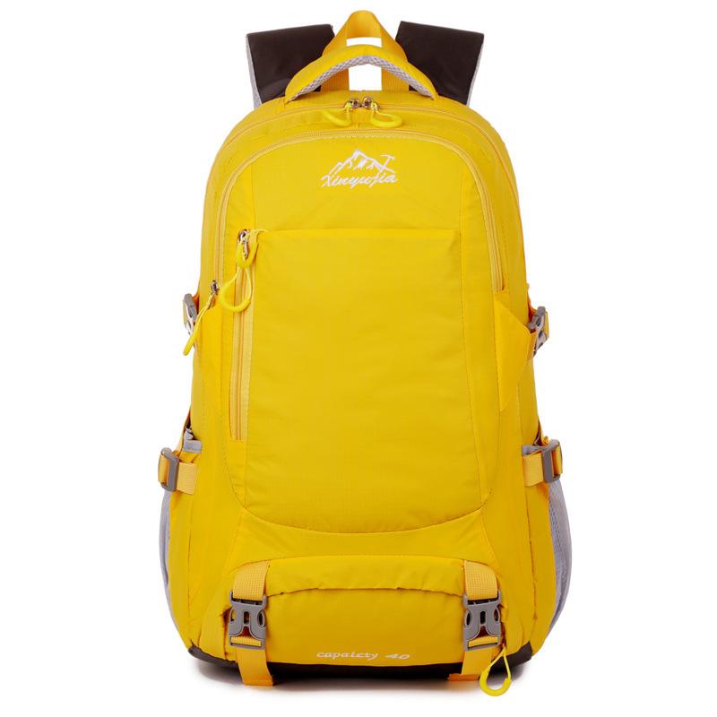 

New Outdoor Professional Mountaineering Bag for Men and Women Hiking Camping Cycling Multi Functional Tourism Travel Large Capacity Backpack жёлтый