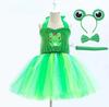 Baby Girls Halloween Animal Cosplay Costume Kids Forest Theme Giraffe Cows Tiger Leopard Zebra Print Tutu Dress Birthday Party