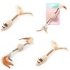 Cat Play Toy With Rope And Feather Mouse For Interactive Fun