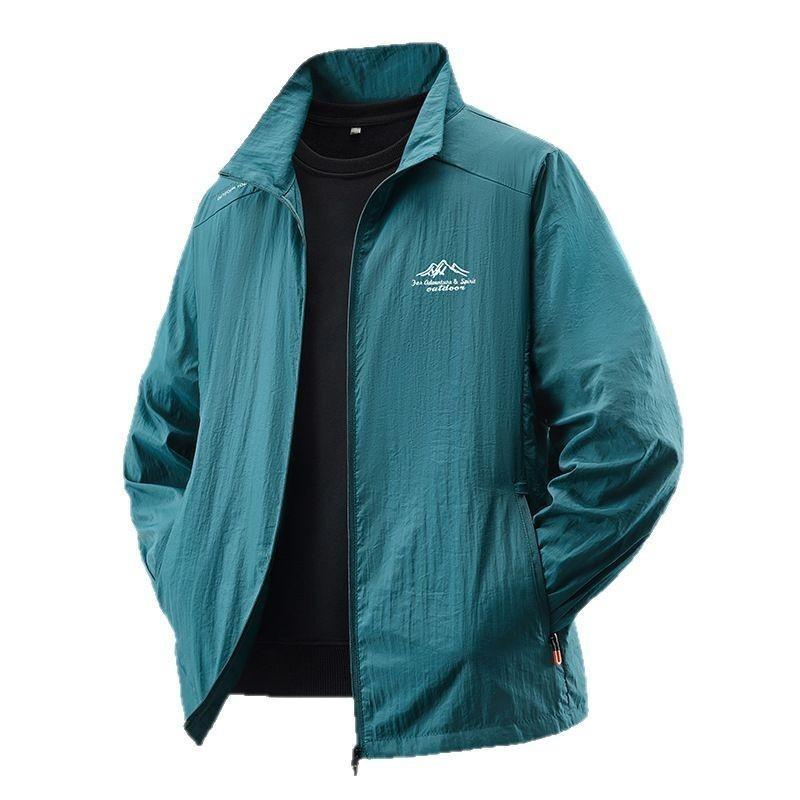 Men's Summer Sun Protection Jacket Ultra-Light Thin Skin-Friendly Breathable UV Proof Fishing Ice Silk Sunscreen Coat