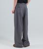 Beoteunseoul Front Cut Curved Spandex Slacks (Charcoal)