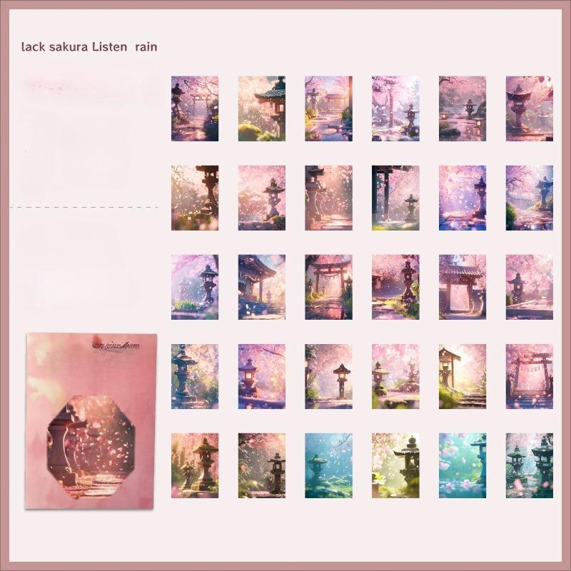 30 Pcs Outdoor Landscape Material Paper Aesthetic Scenery Decor Scrapbooking Diary Album Collage Material Junk Journal Supplies