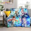 New Genshin Impact Character Solo Cartoon Game Soft Blanket,Soft Throw Blanket for Home Bedroom Bed Sofa Picnic Child Gift