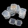 15/30pcs Mini Storage Box Jewelry Hardware Beads Earring Necklace Earplugs Transparent Display Box Store Home Storage Tool XJM