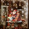 Fun-f213 Roof Santa Gift Snowball Glass Window Home Landscaping Window Sticker Uv