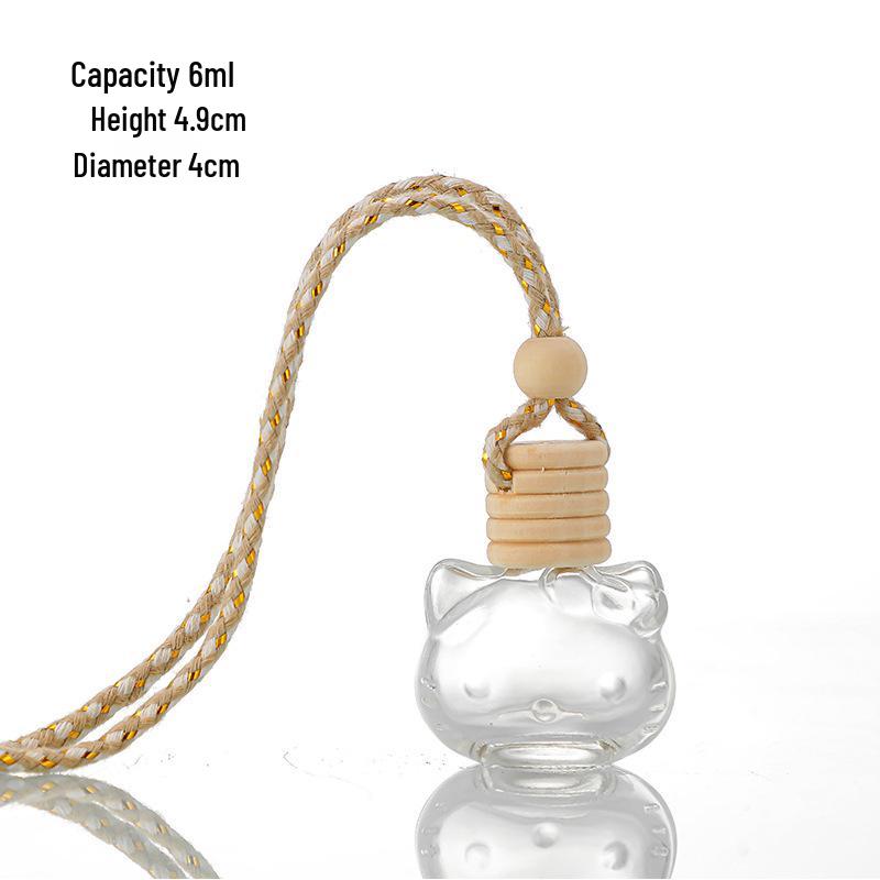 Luxury Car Perfume Diffuser - Aromatherapy Glass Bottle with Lanyard