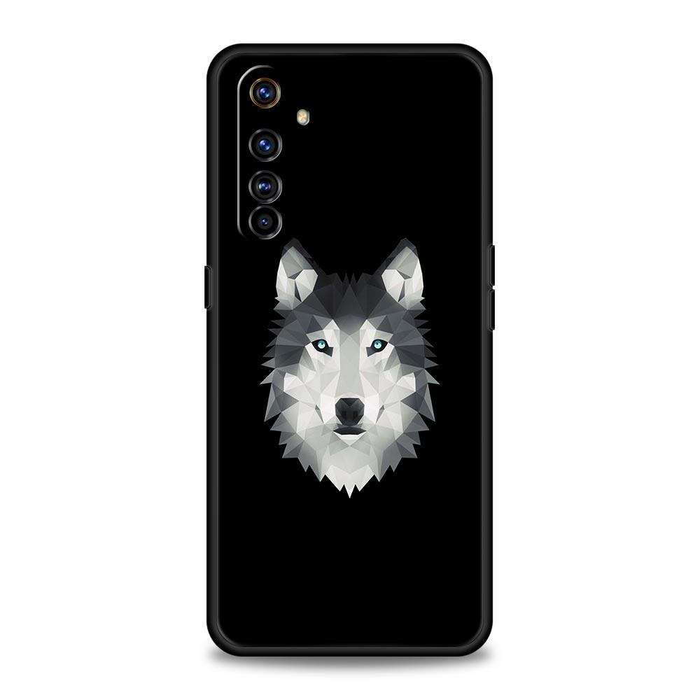Animal Wolf For Realme 9i Luxury Phone Case 9 8 5G GT2 7 6 Pro Plus 8i C21 C3 C11 C25 Soft Black Silicone Cover Coque Fundas