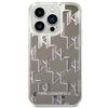 Karl Lagerfeld Klhcp14Llmnms Iphone 14 Pro 6,1 Hardcase Srebrny/Silver Liquid Glitter Monogram
