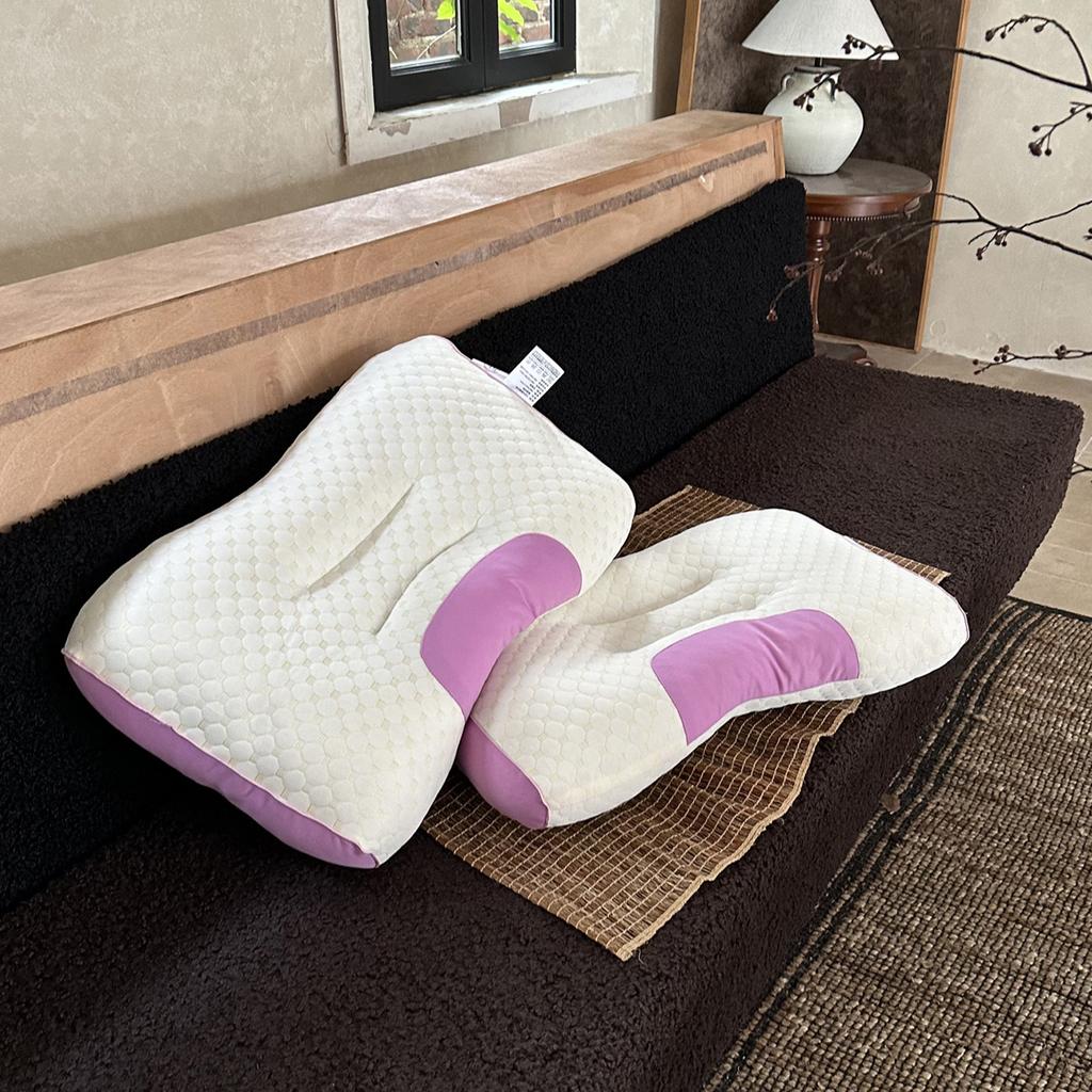 Knitted Massage Pillow Sleep Neck Pillow Core Adult Student Hotel Home Use