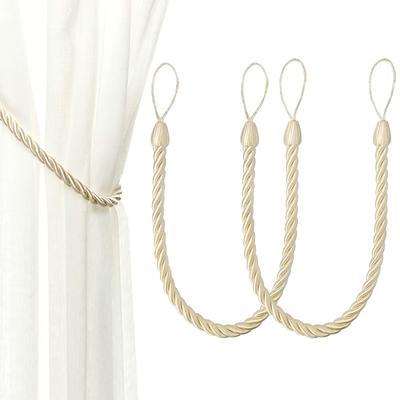 1Pc Corde per tende Tiebacks Tie-Back Tenda Fatta a mano Holdbacks Clip Fibbia Corda Decorativa per la casa Accessori per la camera Tenda Tieback