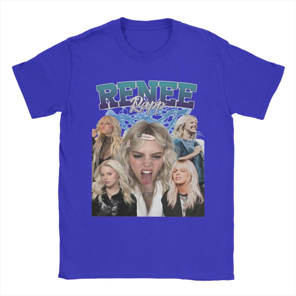 Renee Rapp Retro Style T Shirt Unisex s Cotton Humor TShirts Crew Neck Tees Short Sleeve Tops Plus Size
