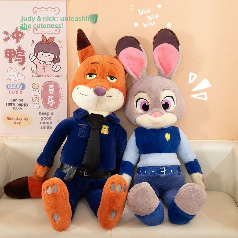 Zootopia Plush Toy Judy And Nick With Pp Cotton Filling For Kids And Collectors