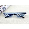 Square Glasses, Two-Dimensional Acting Artifact Sunglasses, Coded Rectangular Pixel Glasses Douyin Kuaishou