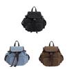 Denim With Backpack Fabric Lightweight Design For Casual Schoolbags Outings