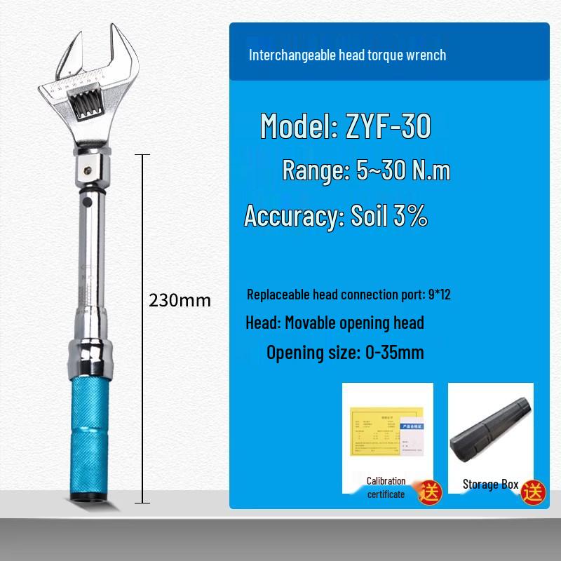 HEMUELE He Mu Replaceable Head Torque Wrench for Bicycle and Auto Repair