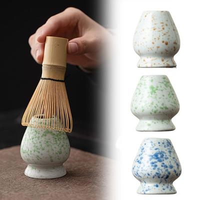 Ceramic Matcha Holder Large Capacity Whisk Stand Holder Matcha Brewing Cup Tea Making Tools