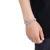 European American 18mm Thorn Hip Hop Men's Spring Buckle Cuban Bracelet Rhodium Plated Trendy Personalized Full Diamond Zircon