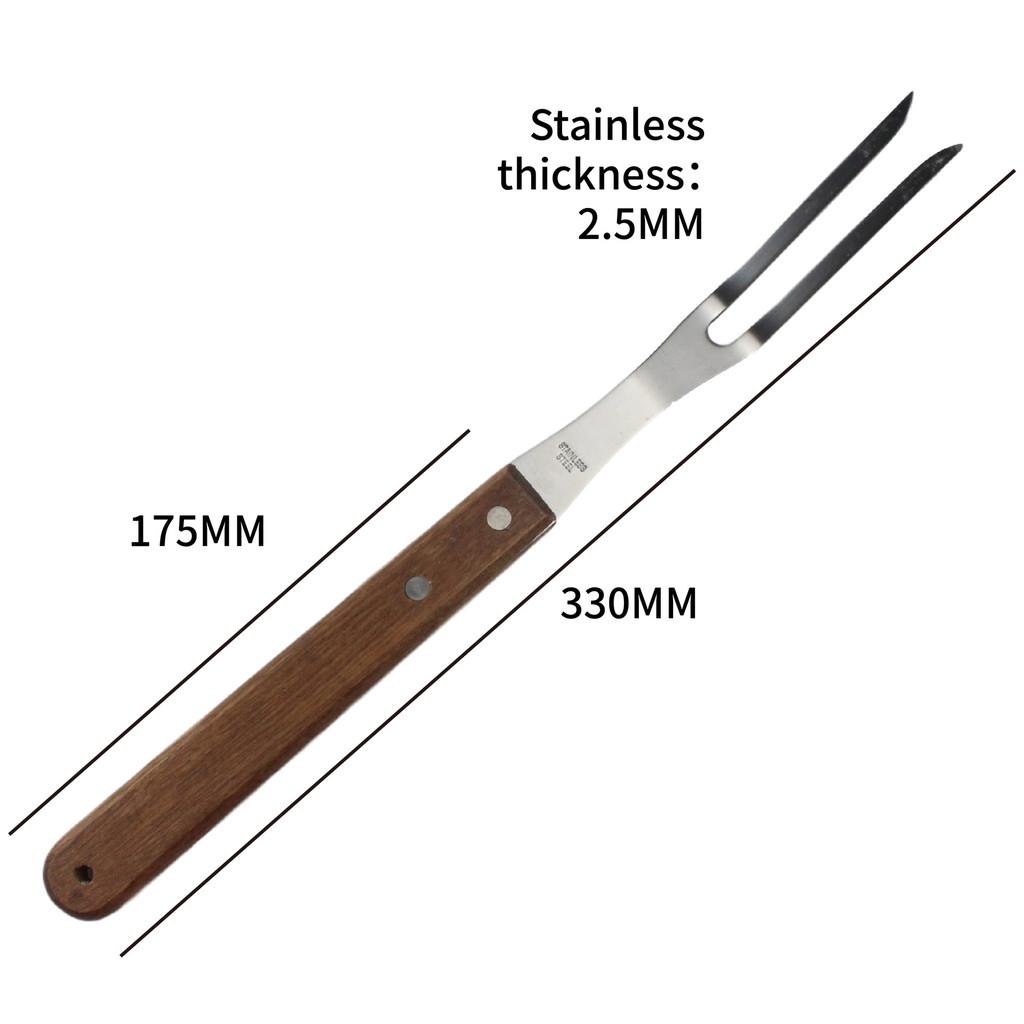 Stainless Steel Bbq Skewers With Wooden Handles For Outdoor Grilling And Meat Piercing