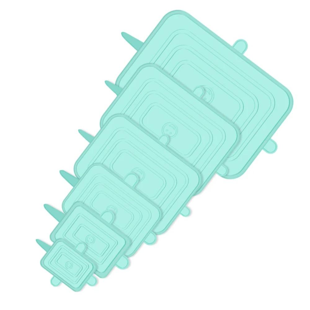 6 STÜCK Rutschfeste Silikon-Deckel Küchenhelfer Schüsseldeckel Neuer Mikrowellen-Deckel