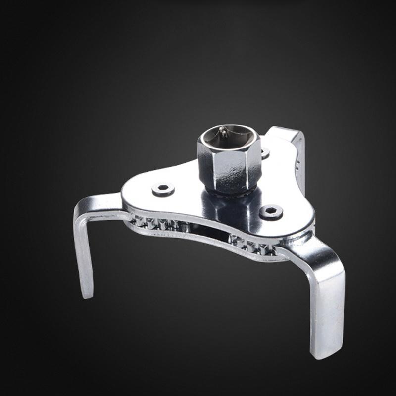 3 Jaw Oil Filter Wrench Adjustable Steel Heavy Duty Fuel Housing Removal Tool For Car