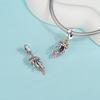 Ahthen Copper Bead Charms Jellyfish Dangle Charm Fit Snake Chain Bracelets Necklaces for Women Jewellery Making