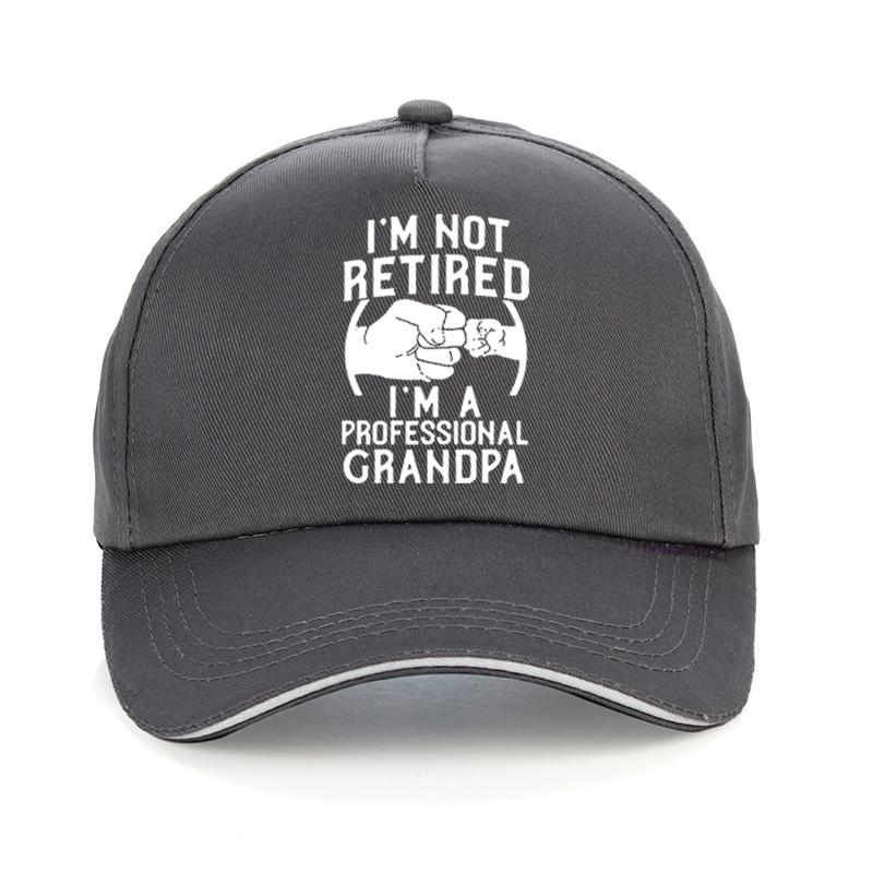 Im Not Retired Im A Professional Grandpa Funny Baseball Cap Idea Gift New Hip Hop Hat Summer Adjustable Snapback Hats