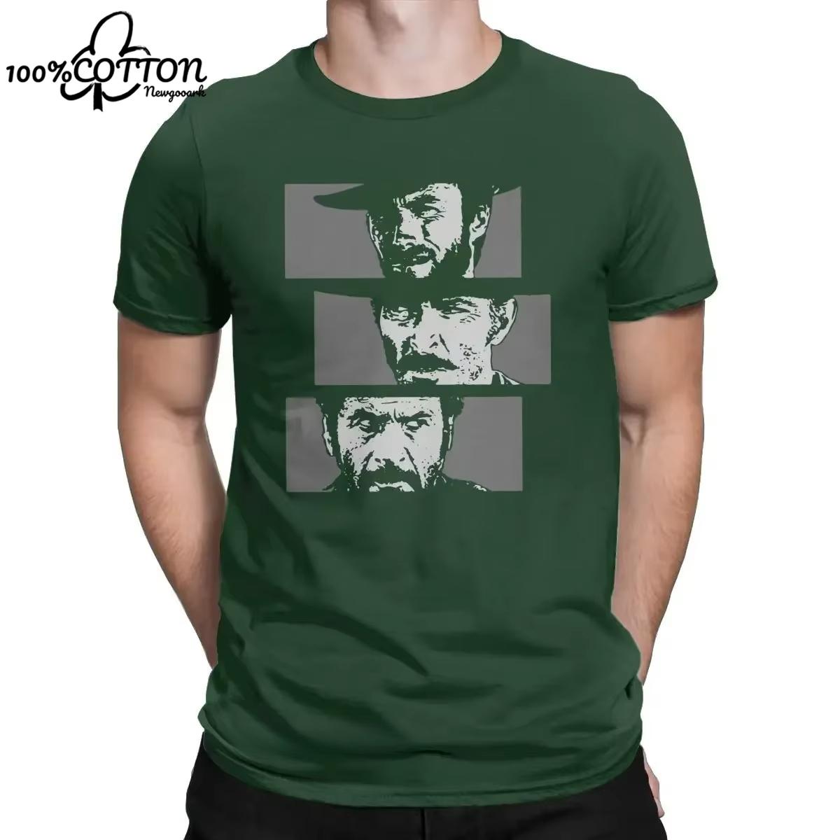 XIXI Fashion LE The Good The Bad and The Ugly T-shirt Heren Premium Katoen Vrijetijdsshirts Clint Eastwood T-shirt Harajuku 4XL