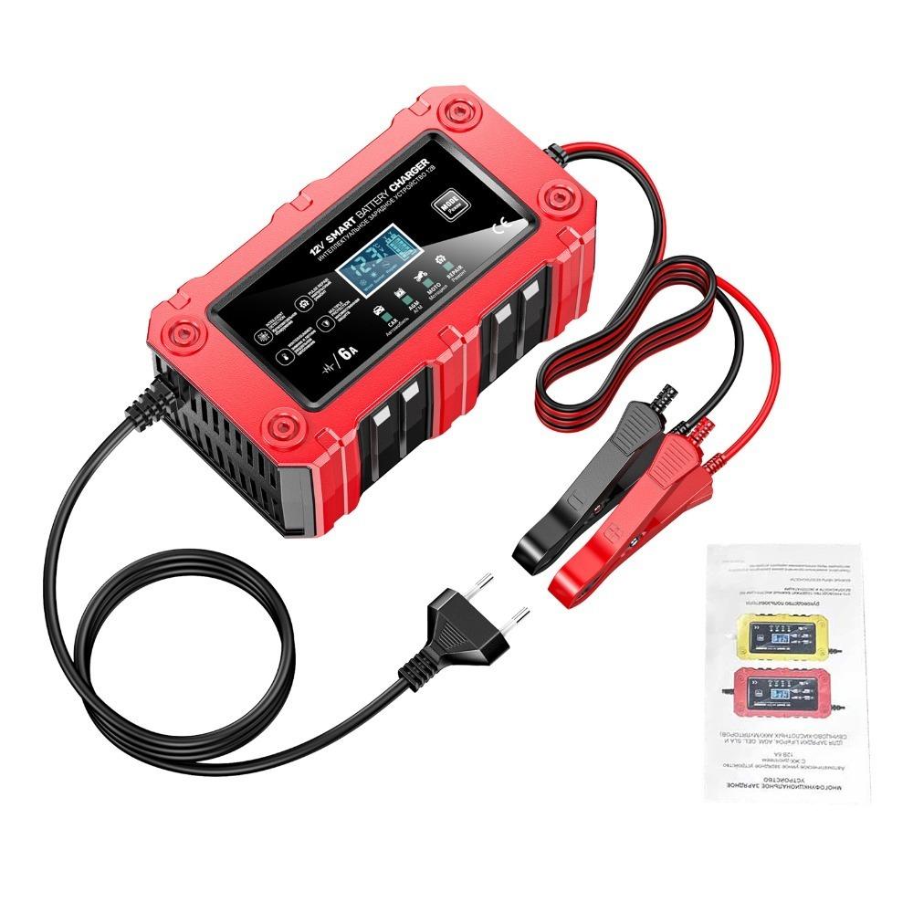 ABS Smart Battery Charger 12V 6A Battery Maintainer Durable 12V Battery Charger Car/Motorcycle
