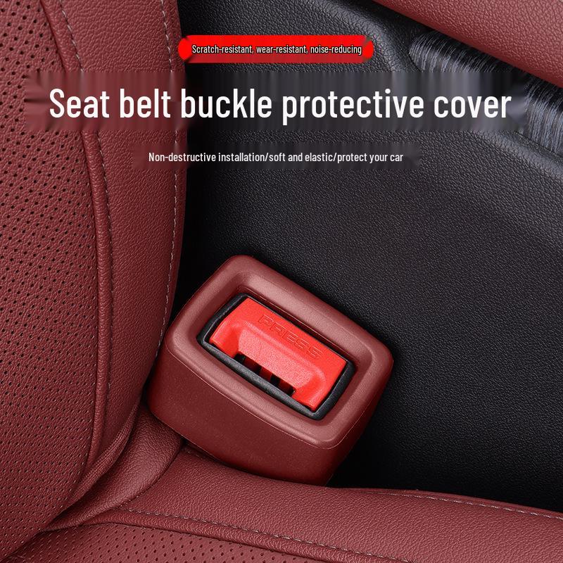 Universal Rear Car Seat Belt Socket Protective Cover – Anti-Collision & Scratch Car Interior Accessory