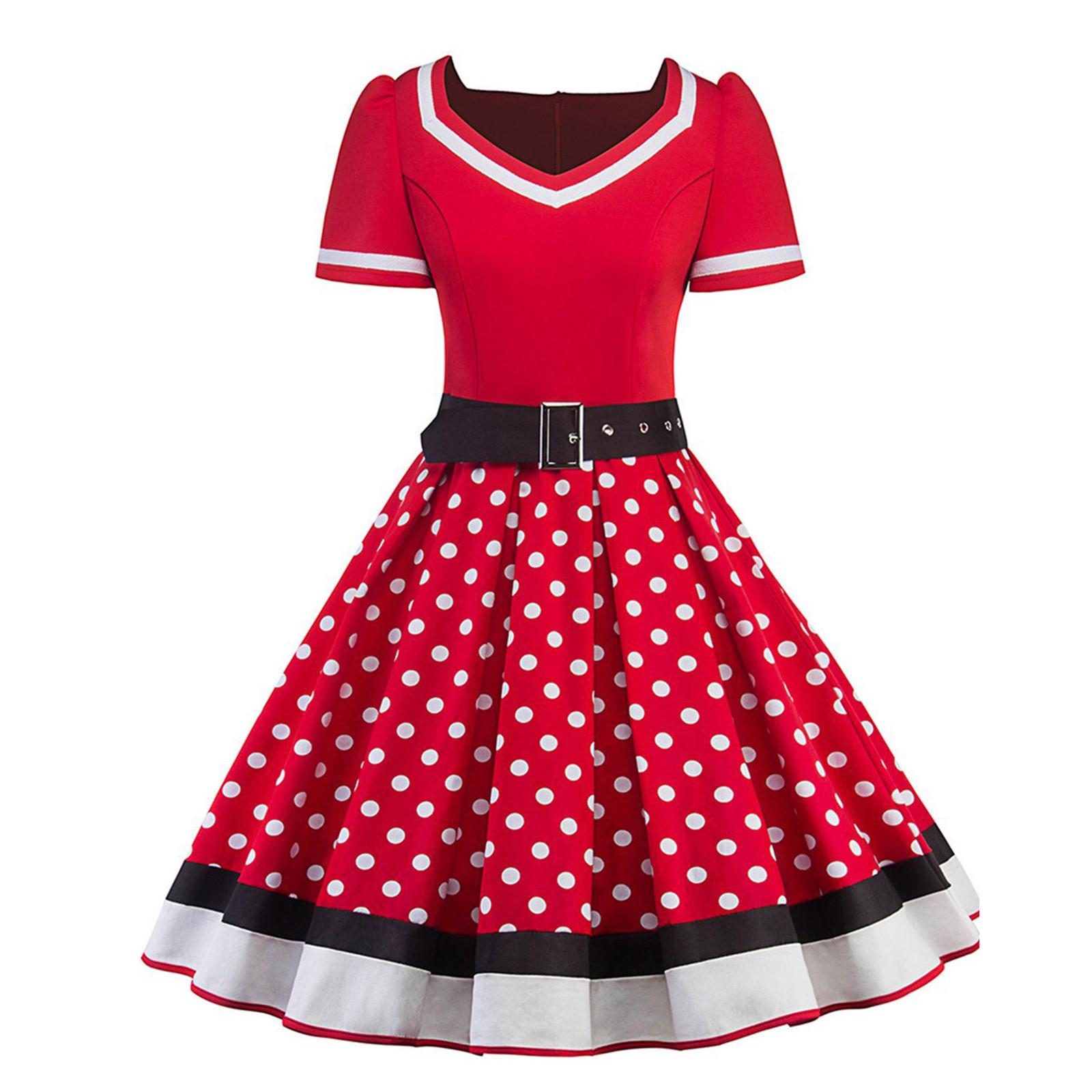 

(SU)Женское модное повседневное облегающее платье с v-образным вырезом и поясом с коротким рукавом и принтом