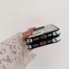 For iPhone 16 Pro Max Case Black Cat Bow Acrylic Shockproof Phone Back Cover