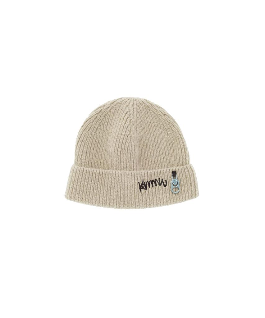 Keomyundeoweeo Commune Angora Beanie Beige