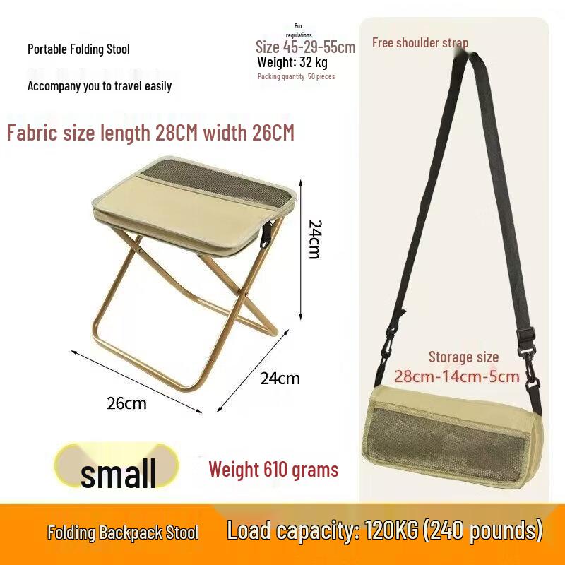 Portable Outdoor Backpack Folding Stool