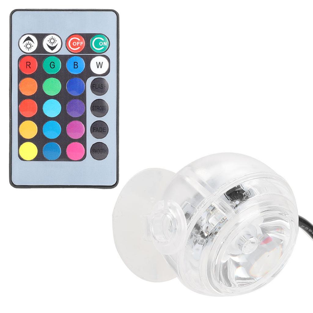 Plastic LED Aquarium Colourful Gradient Waterproof Submersible Night Spot Light Freshwater Seawater