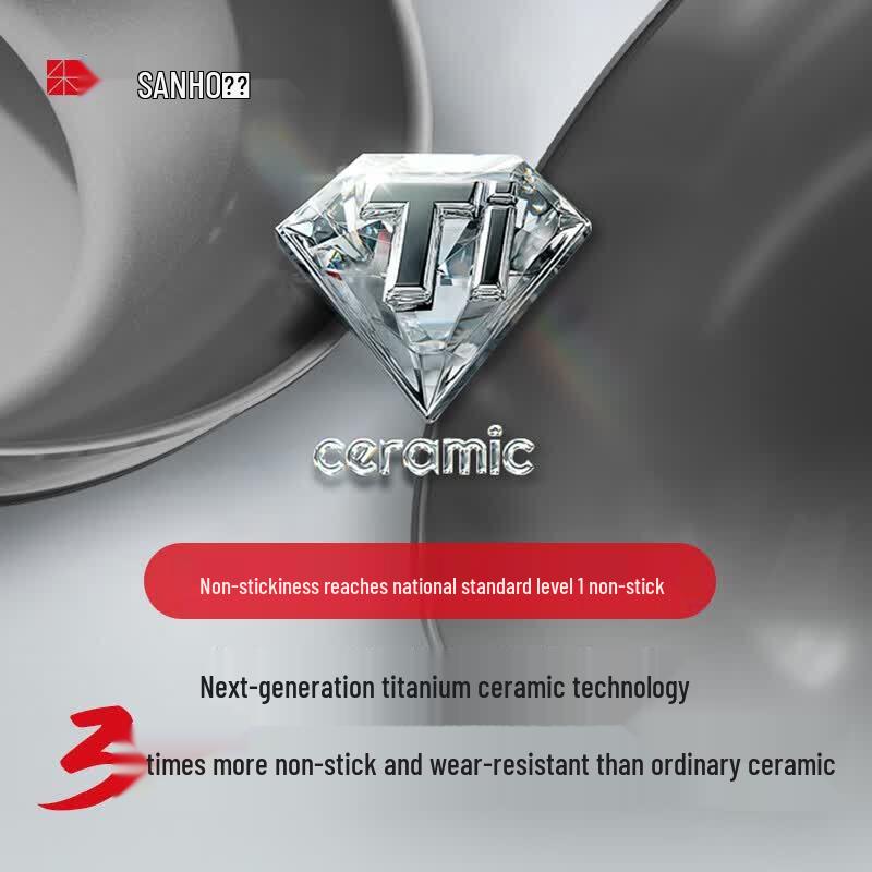 Sanhe Titanium Ceramic Non-stick Wok