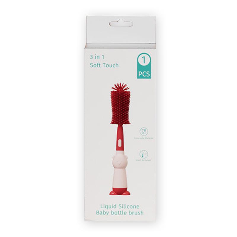 Silicone Multifunctional Baby Bottle Brush Set - Food Grade & Boil-Friendly