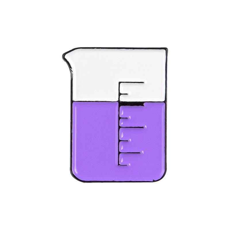 European Fashion Creative Chemical Equation Brooch - Personalized Design for Trendy Clothing