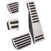 2PCS Brake Pedal Stainless Steel with PPE Rubber Non Slip Strips Replacement for XC60 XC90 S90 V90 20182021