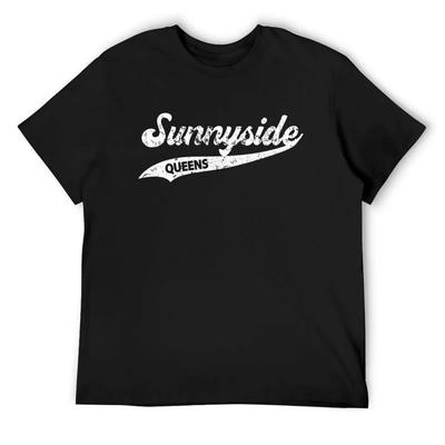 Sunnyside Queens Design T-Shirt süße Kleidung Oversize Grafik-T-Shirt Lustiges T-Shirt Herrenbekleidung