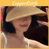 Straw Summer Women Woven Sun Hat With Big Brim And Uv Shield For Outdoor Beach