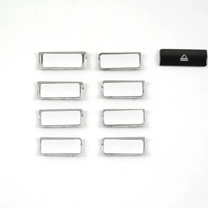 Car Central Control CD Panel Button Decorative Patch Trim Stickers ABS For Mercedes Benz C/E Class W204 W212 GLK CLS 2012-2013