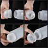 Detachable Plastic Seasoning Bottle Transparent BBQ Powder Jar Spice Bottle  For Barbecue