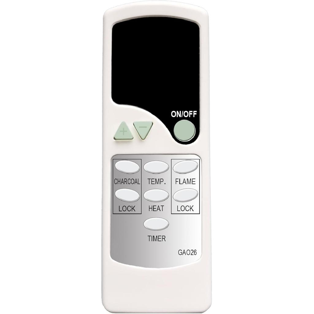 Replacement Remote Control for Kentsky Electric Fireplace X42WMEF1BLK X42WMEF1WHT X50WMEF1BLK X50WMEF1WHT X60WMEF1BLK X60WMEF1WHT X72WMEF1BLK