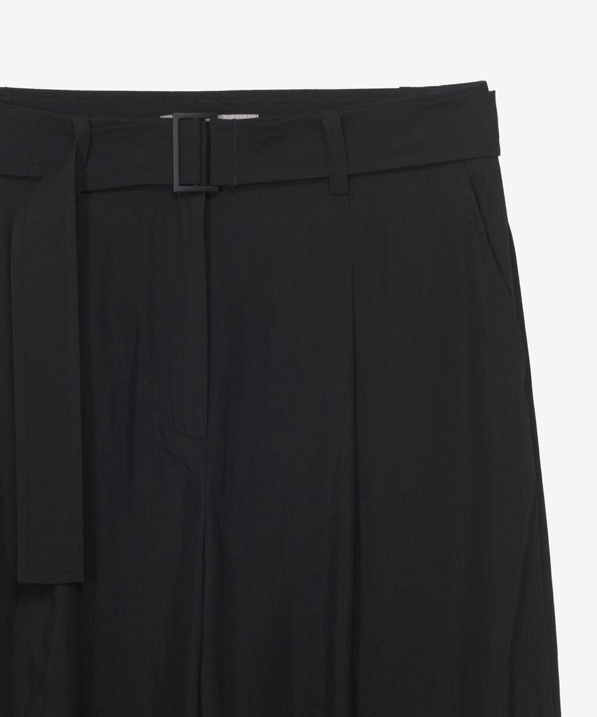 MIND BRIDGE WOMEN [W] Single-Pleat Wide Belted Slacks
