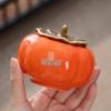 Creative Lucky Persimmon Peanut Candy Jar - Sealed Tea Gift Box for Weddings & Events Customization