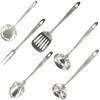 6-piece Stainless Steel Kitchen Utensil Set Fackelmann Oxford