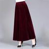 Skirt for Women Casual Versatile Elastic High Waist Long Loose Plus Size Thickened Stretchy Solid Colour Skirt
